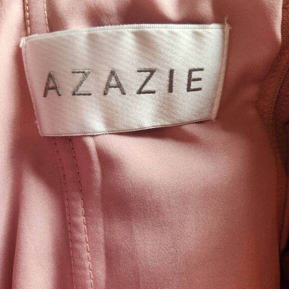 Azazie Mikaela Sleeveless Bridesmaid Dress Dusty Rose Size A2 - Picture 9 of 12